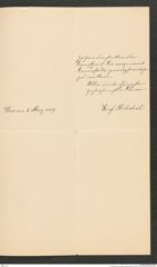 k.k. naturhistorisches Hofmuseum, Intendanzakten 1885-1896 (Hauer), Aktenzahl Z.143/1889, Seite 3